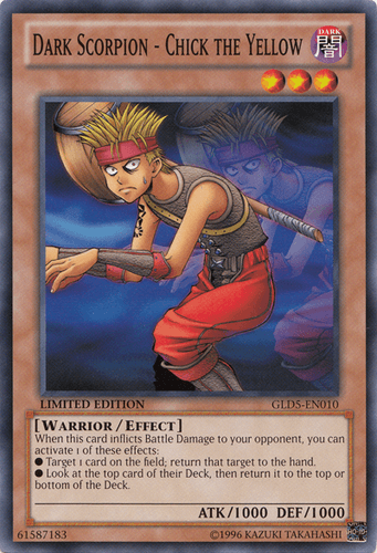 Dark Scorpion - Chick the Yellow - GLD5-EN010 Common Limited Edition