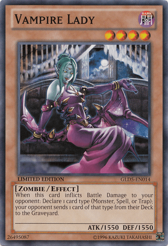 Vampire Lady - GLD5-EN014 Common Limited Edition