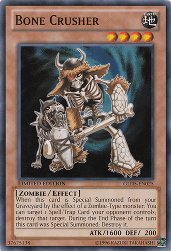 Bone Crusher - GLD5-EN025 Common Limited Edition