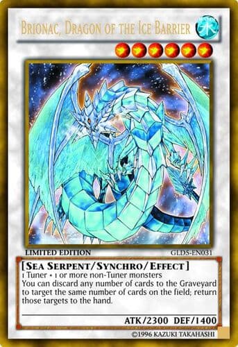 Brionac, Dragon of the Ice Barrier - GLD5-EN031 Gold Rare Limited Edition