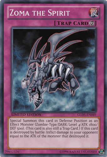 Zoma the Spirit - GLD5-EN049 Common Limited Edition