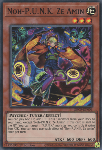 Noh-P.U.N.K. Ze Amin - GRCR-EN004 Super Rare 1st Edition