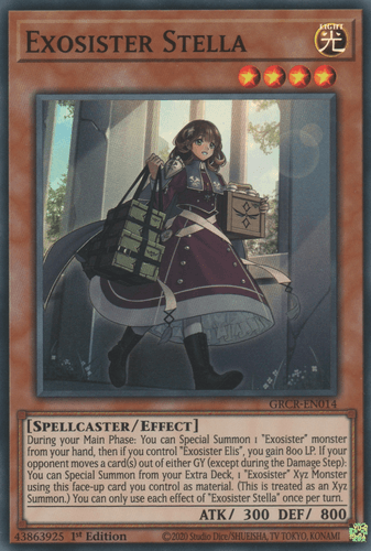 Exosister Stella - GRCR-EN014 Super Rare 1st Edition