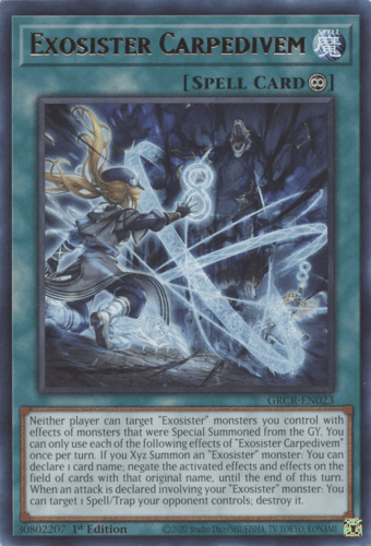 Exosister Carpedivem - GRCR-EN023 Rare 1st Edition