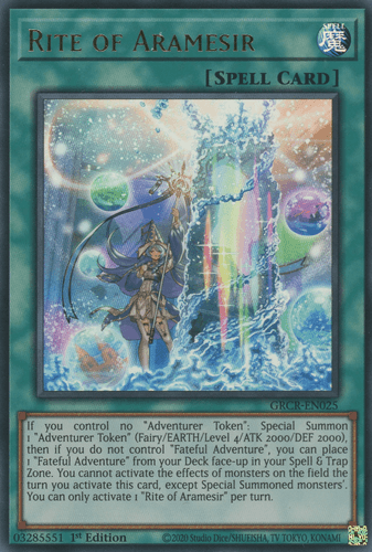 Rite of Aramesir - GRCR-EN025 Ultra Rare 1st Edition