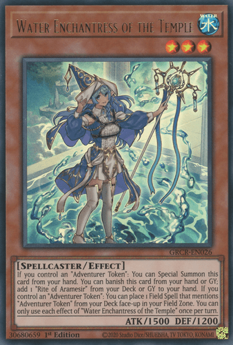 Water Enchantress of the Temple - GRCR-EN026 Collector's Rare 1st Edition