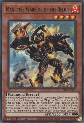 Magicore Warrior of the Relics - GRCR-EN027 Super Rare 1st Edition