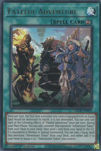 Fateful Adventure - GRCR-EN029 Collector's Rare 1st Edition