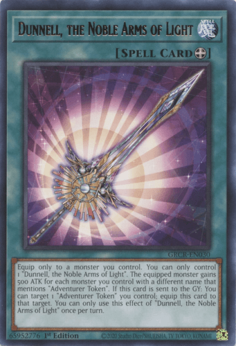 Dunnell, the Noble Arms of Light - GRCR-EN030 Rare 1st Edition