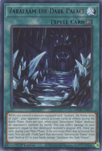 Zaralaam the Dark Palace - GRCR-EN033 Rare 1st Edition