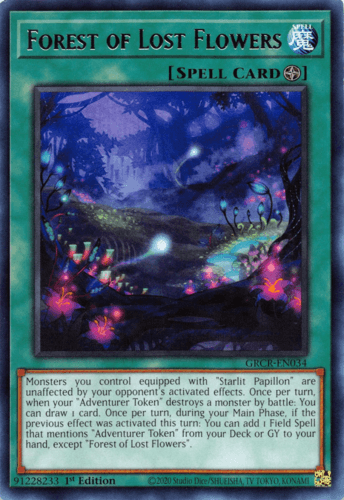 Forest of Lost Flowers - GRCR-EN034 Rare 1st Edition