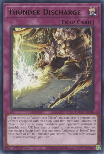 Thunder Discharge - GRCR-EN035 Rare 1st Edition