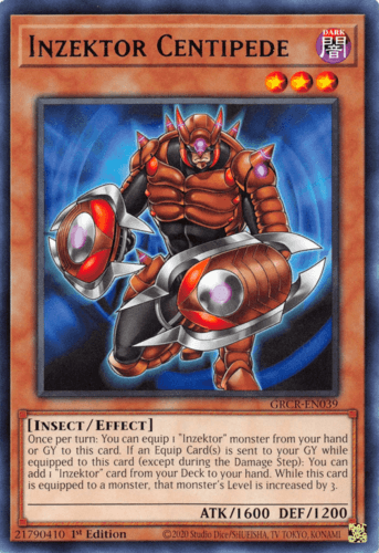 Inzektor Centipede - GRCR-EN039 Rare 1st Edition