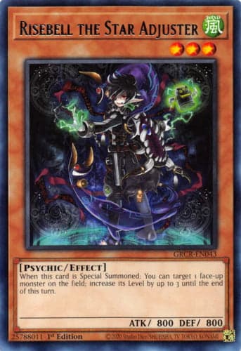 Risebell the Star Adjuster - GRCR-EN043 Rare 1st Edition