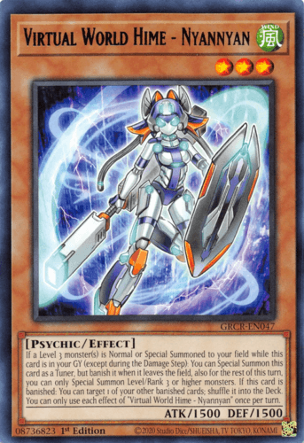 Virtual World Hime - Nyannyan - GRCR-EN047 Rare 1st Edition
