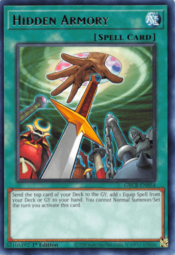 Hidden Armory - GRCR-EN054 Rare 1st Edition