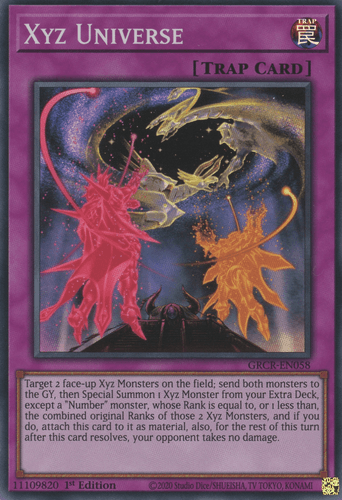 Xyz Universe - GRCR-EN058 Super Rare 1st Edition