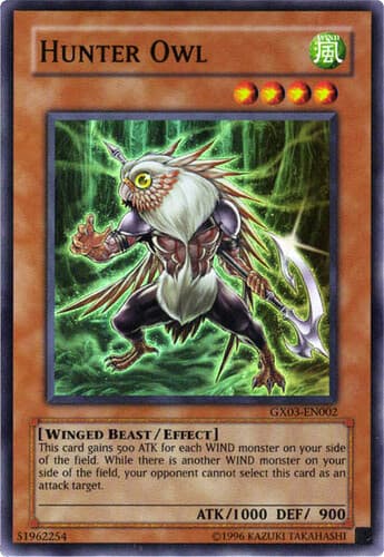 Hunter Owl - GX03-EN002 Super Rare Limited Edition