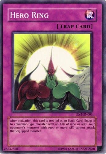Hero Ring - GX1-EN003 Super Rare Limited Edition