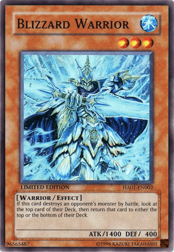 Blizzard Warrior - HA01-EN002 Super Rare 1st Edition