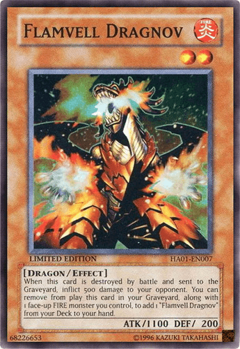 Flamvell Dragnov - HA01-EN007 Super Rare Limited Edition