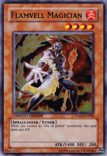 Flamvell Magician - HA01-EN008 Super Rare 1st Edition