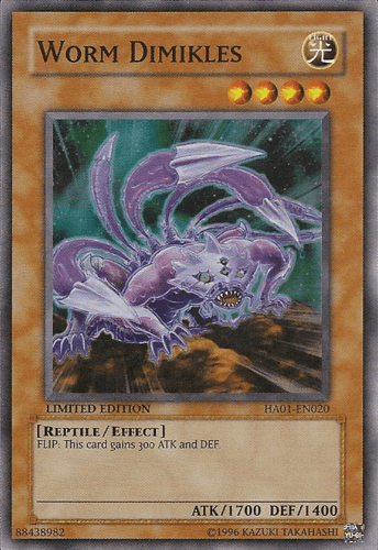 Worm Dimikles - HA01-EN020 Super Rare Unlimited