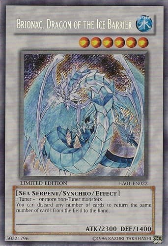Brionac, Dragon of the Ice Barrier - HA01-EN022 Secret Rare 1st Edition