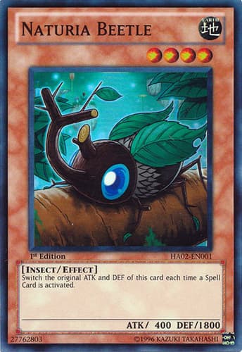 Naturia Beetle - HA02-EN001 Super Rare Unlimited