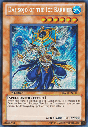 Dai-sojo of the Ice Barrier - HA02-EN011 Secret Rare 1st Edition