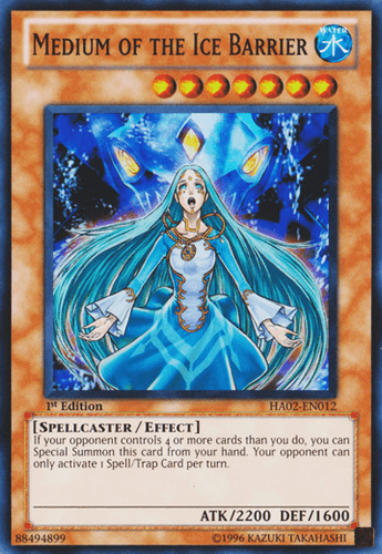 Medium of the Ice Barrier - HA02-EN012 Super Rare Unlimited
