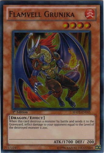 Flamvell Grunika - HA02-EN015 Super Rare Unlimited