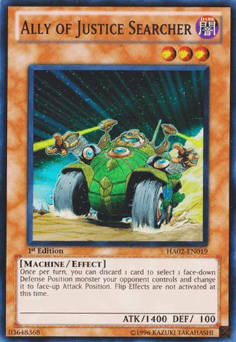 Ally of Justice Searcher - HA02-EN019 Super Rare 1st Edition