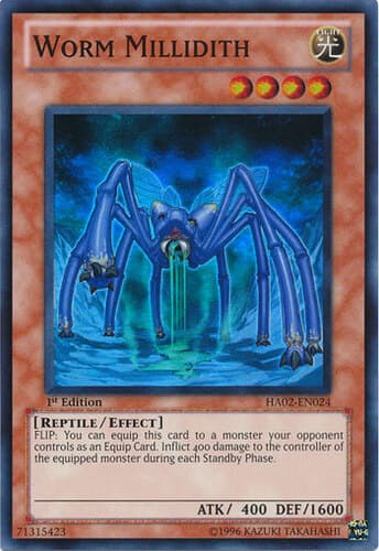 Worm Millidith - HA02-EN024 Super Rare Unlimited