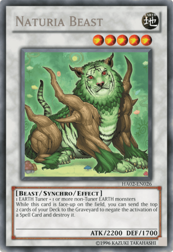 Naturia Beast - HA02-EN026 Secret Rare 1st Edition