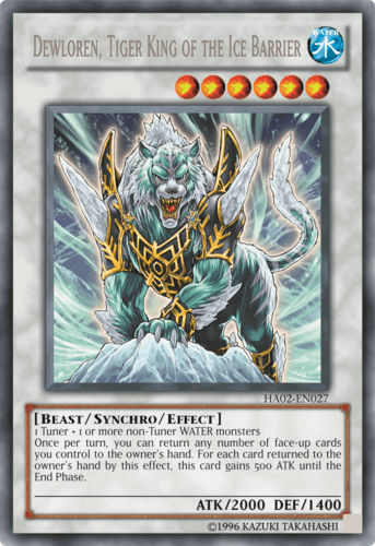 Dewloren, Tiger King of the Ice Barrier - HA02-EN027 Secret Rare 1st Edition