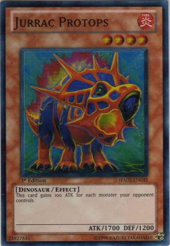 Jurrac Protops - HA02-EN035 Super Rare 1st Edition