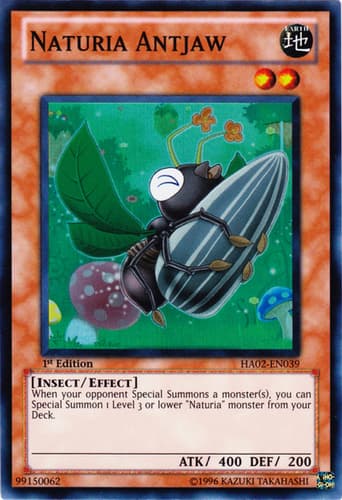 Naturia Antjaw - HA02-EN039 Super Rare 1st Edition