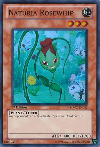 Naturia Rosewhip - HA02-EN041 Super Rare 1st Edition