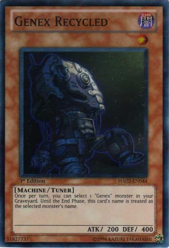 Genex Recycled - HA02-EN044 Super Rare Unlimited