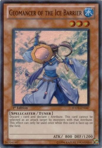 Geomancer of the Ice Barrier - HA02-EN047 Super Rare 1st Edition