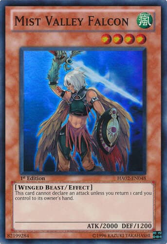 Mist Valley Falcon - HA02-EN048 Super Rare Unlimited