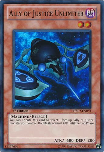 Ally of Justice Unlimiter - HA02-EN051 Super Rare Unlimited