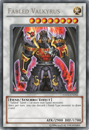 Fabled Valkyrus - HA02-EN056 Secret Rare 1st Edition
