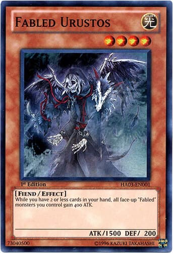 Fabled Urustos - HA03-EN001 Super Rare 1st Edition