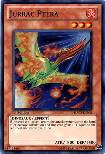Jurrac Ptera - HA03-EN006 Super Rare 1st Edition