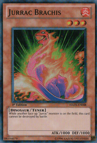 Jurrac Brachis - HA03-EN008 Super Rare 1st Edition