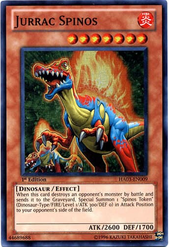 Jurrac Spinos - HA03-EN009 Super Rare Unlimited