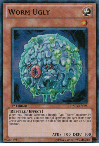 Worm Ugly - HA03-EN024 Super Rare 1st Edition