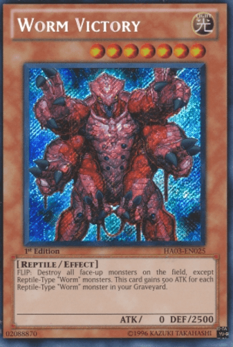 Worm Victory - HA03-EN025 Secret Rare 1st Edition